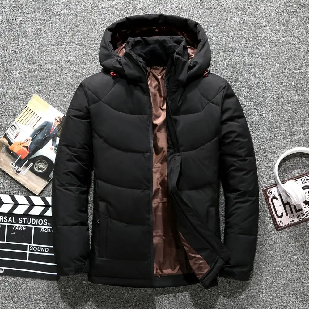2021 New High Quality Men's Winter Jacket Coat Thick Snow Parka Overcoat Down Jacket Men Windbreaker Hooded Warm Male Winter