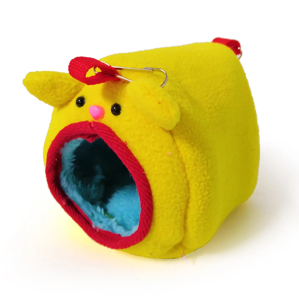 Симпатичный плюшевый хомяк с отверстиями белка попугай птица теплое гнездо