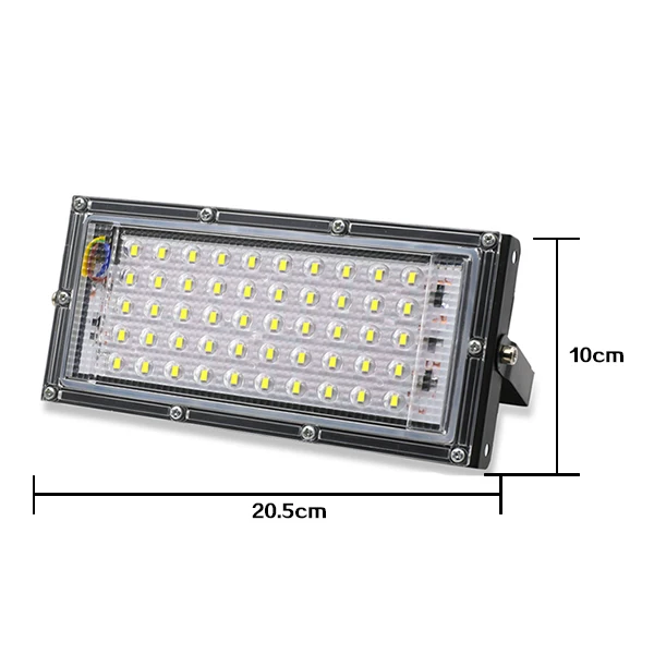 SMD 50W Движения Сенсор Светодиодный прожектор светильник 10W 30W 50W 220V Открытый Водонепроницаемый IP65 отражатель светодиодный прожектор светильник ing Точечный светильник Exterieur - Испускаемый цвет: SMD 50W