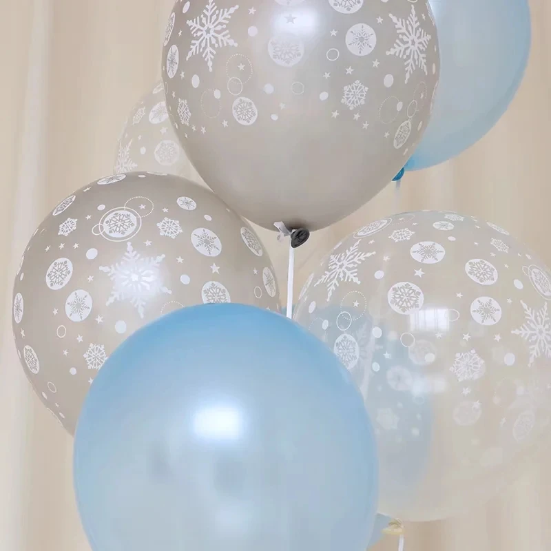 

50/100pcs 12inch Snowflake Latex Balloons Wedding Merry Christmas Birthday Party Decoration Baby Shower Air Globos Supplies