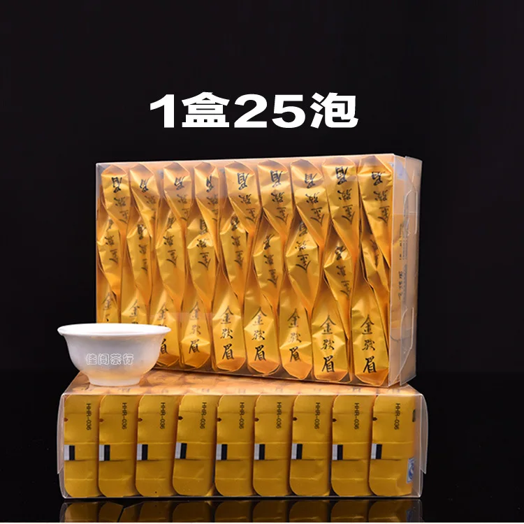 Натуральный органический черный чай с зеленой едой 32 пакета китайский Jinjunmei | Дом