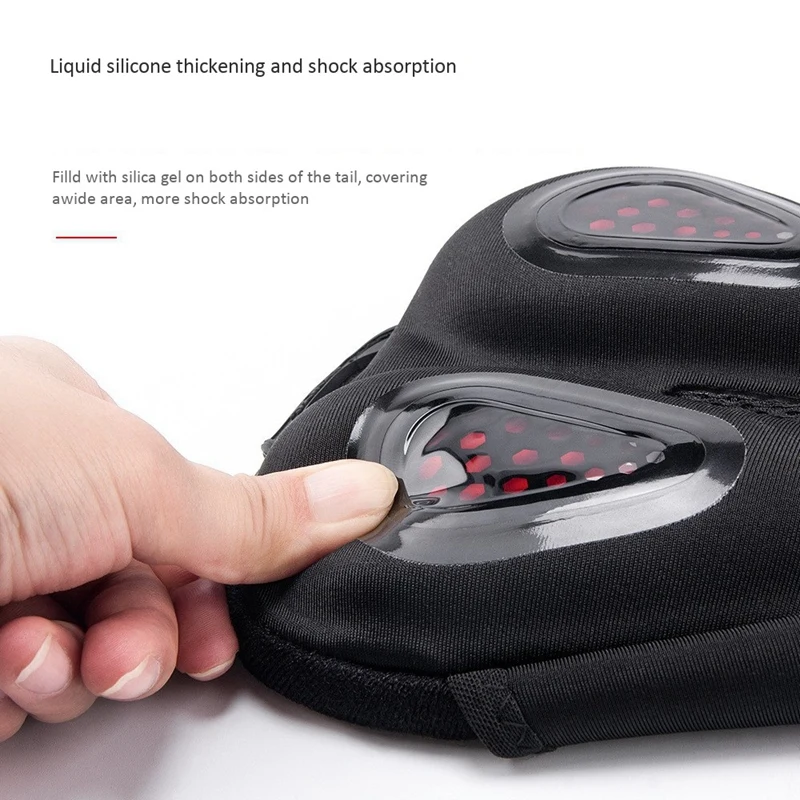 

CXWXC Gel Bike Seat Cover Bicycle Liquid Silicone Saddle Pad Comfort for Women Men Outdoor Biking