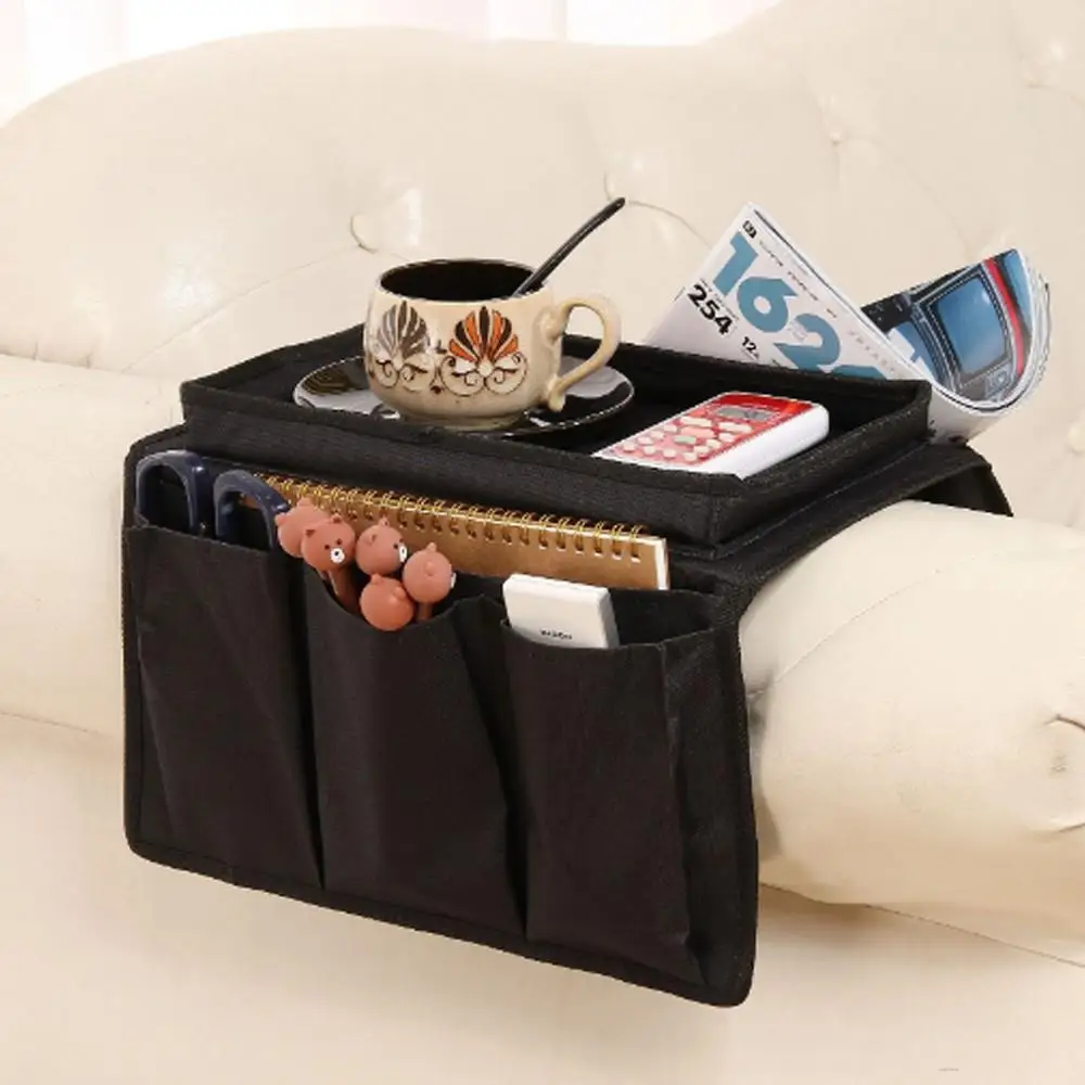 

Складной органайзер для дивана и стула, подставка для чашки из ткани Оксфорд 600D с дистанционным управлением