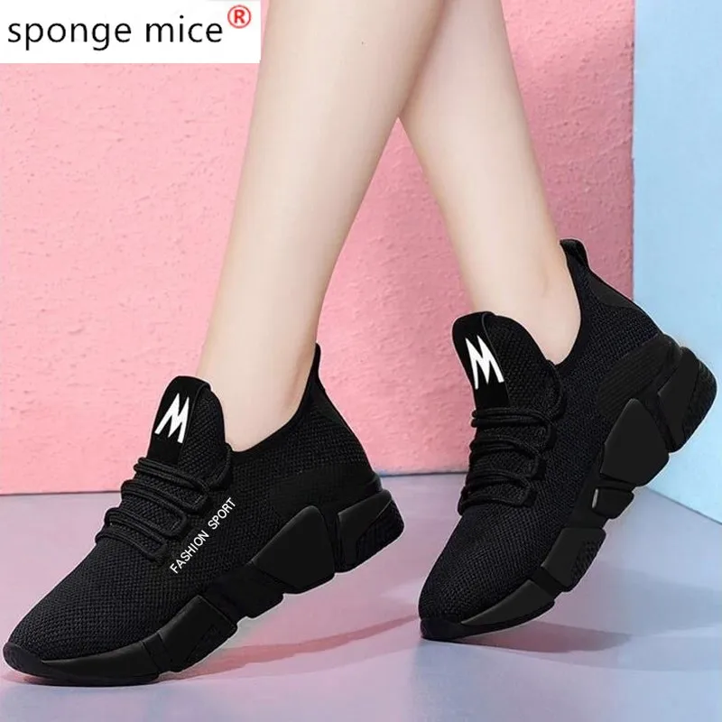 

Light Weight Vulcanize Shoes for Women Sneakers Women Breathable Zapatos De Mujer Rubber High Quality Outdoor Sport Casual Shoes