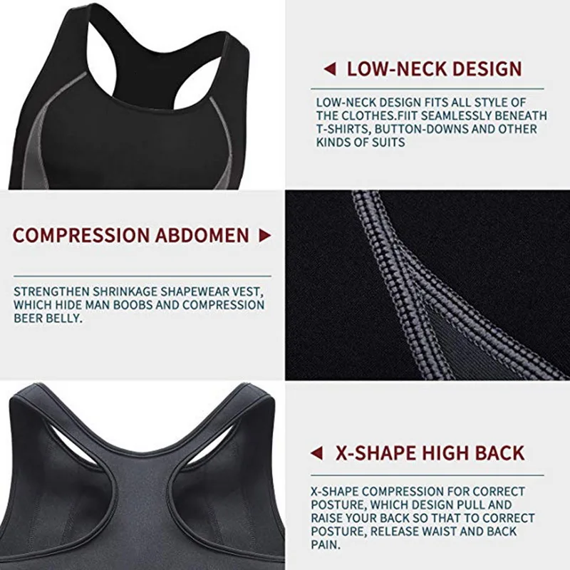 Sfit для мужчин талии тренер формирователь жилет Пот Горячая тренировки неопрена