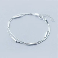 s925 sterling silver bracelet on hand women korean fashion simple elegant wrist bracelets jewelry 2021 gift