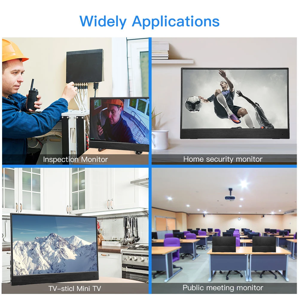Eyoyo EM12S Портативный монитор 2560X1440 QHD IPS 12 5 &quotДисплей Ecran компьютер светодиодный