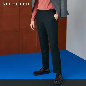 Новые Мужские Простые однотонные деловые брюки, классические брюки T  41836A509