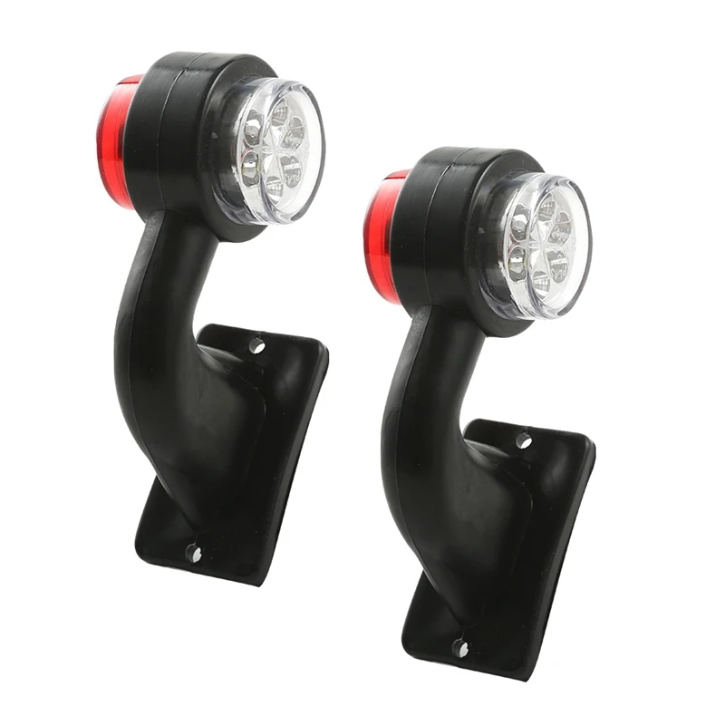 2PCS Side Marker Lights Universal 12-30V Tail Light 12LED Elbow Outline Rear Lamp for Trailer Truck Lorry | Автомобили и