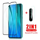 Закаленное стекло 2 в 1 для xiaomi redmi note 8 pro, 8a, защита для объектива камеры