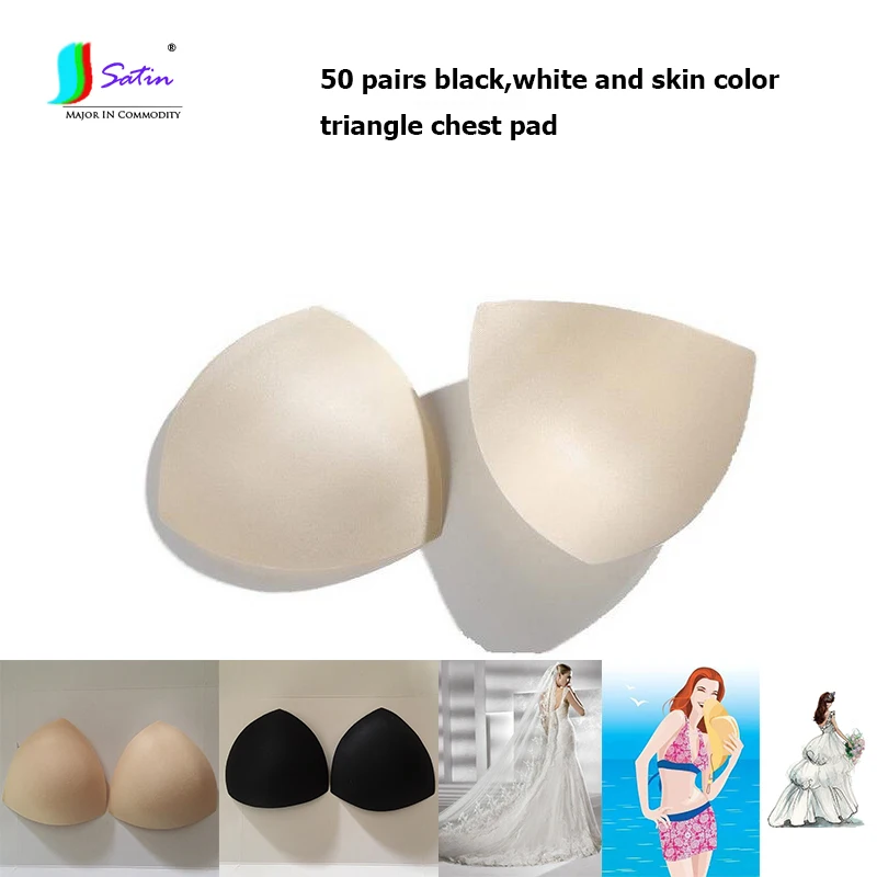 Белый цветные вставки для женской одежды треугольный купальник из губки