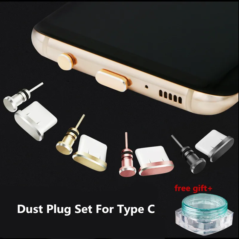 Металлический USB C Пылезащитная заглушка набор type C порт Jack 3,5 гарнитура AUX разъем для huawei P30 Pro Redmi Note 7 K20 Pro Аксессуары para celular