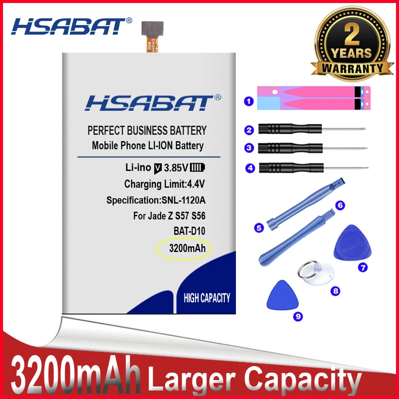 HSABAT 0 Cycle 3200mAh CA325685G BAT D10 батарея для Acer Liquid Jade S Z S57 S56 запасной