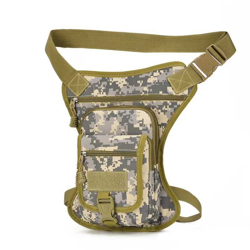 

Travel Waist Bags Men Thigh Bag Camouflage Tactics Pack Nylon Multi-Function Hip Pouch Short Travel Bag Male Belt Waist Pack