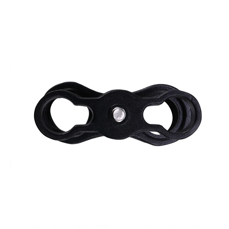 2X Aluminum CNC 1 Inch Ball Butterfly Clip Diving Lights Arm Connected 360 Degree Adapter Bracket Holder | Электроника