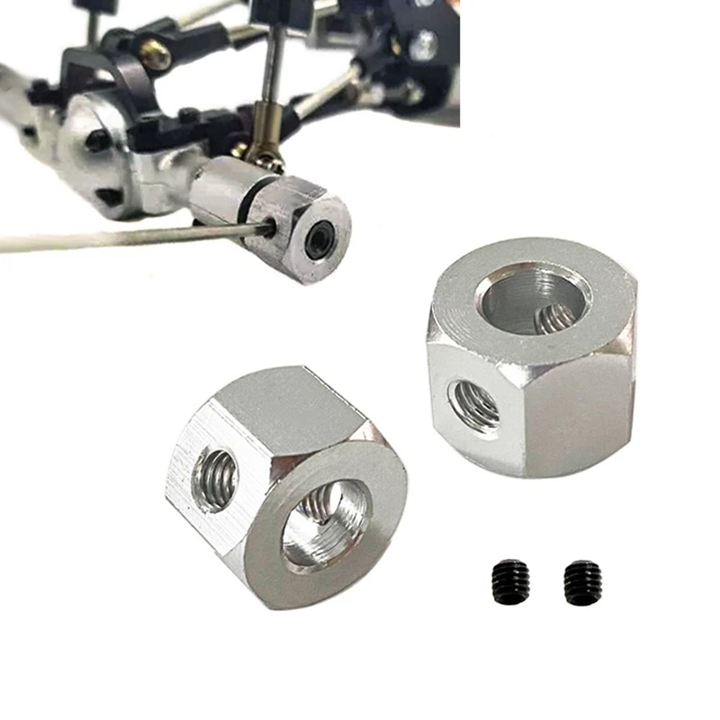 

4PCS 5mm to 12mm Metal Combiner Wheel Hub Hex Adapter for WPL D12 B14 B24 MN D12 B14 B24 RC Car Spare Parts