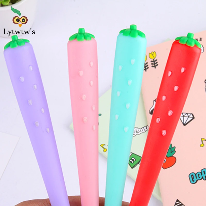 Ручка гель Lytwtw с фруктами и клубничками 1 шт.| |