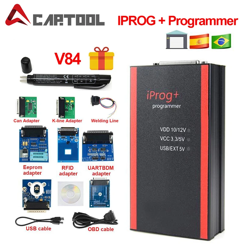 Программатор V80 Iprog Pro IPROG + поддержка IMMO коррекция пробега сброс подушки