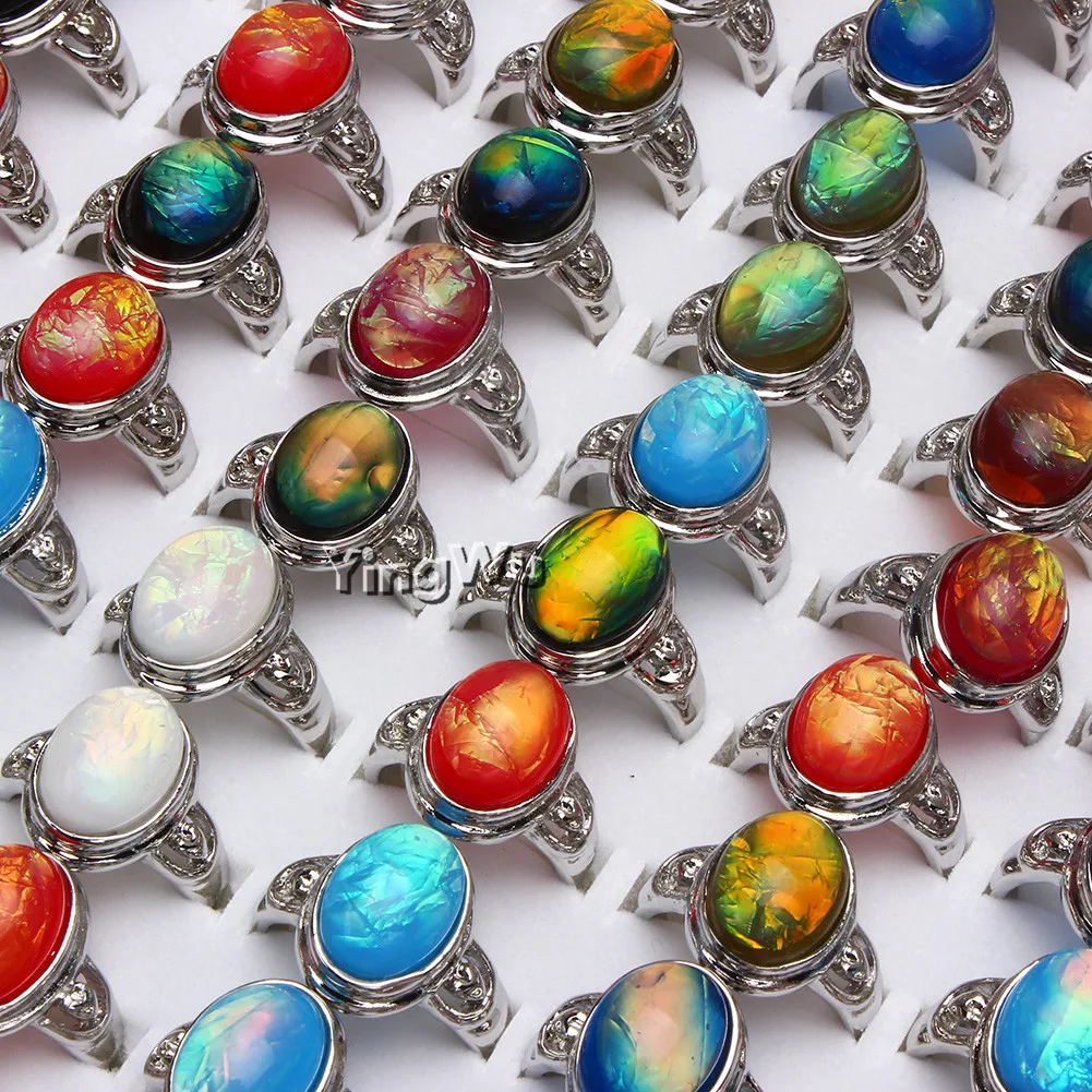 Yingwu серебряное кольцо имитация янтаря винтажное стильное штампованное