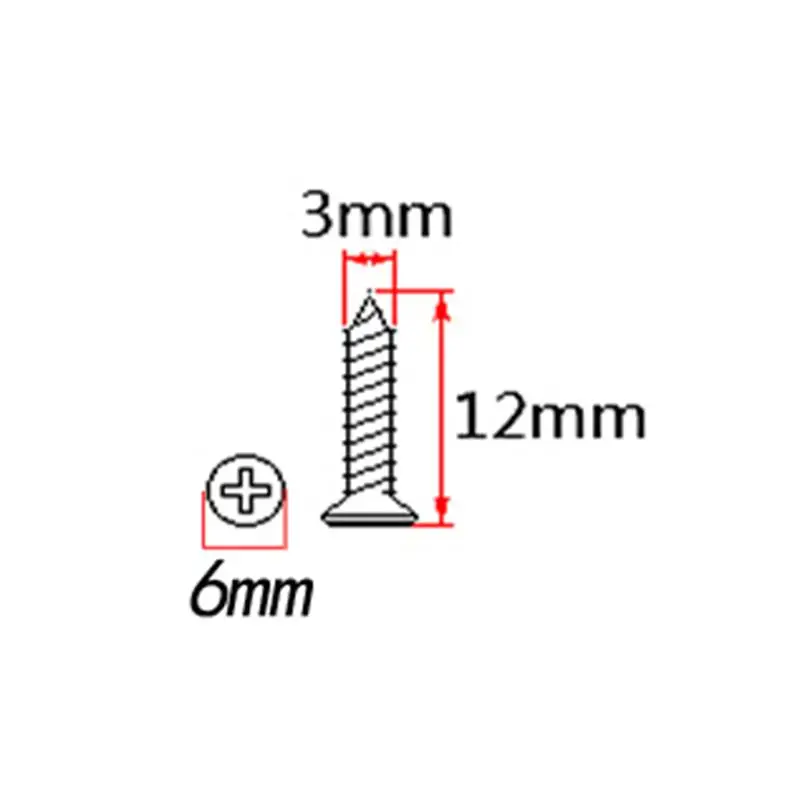 100 Pickguard Screw Easy to Install Professional Durable High Quality Guitar for Bass DIY | Спорт и развлечения