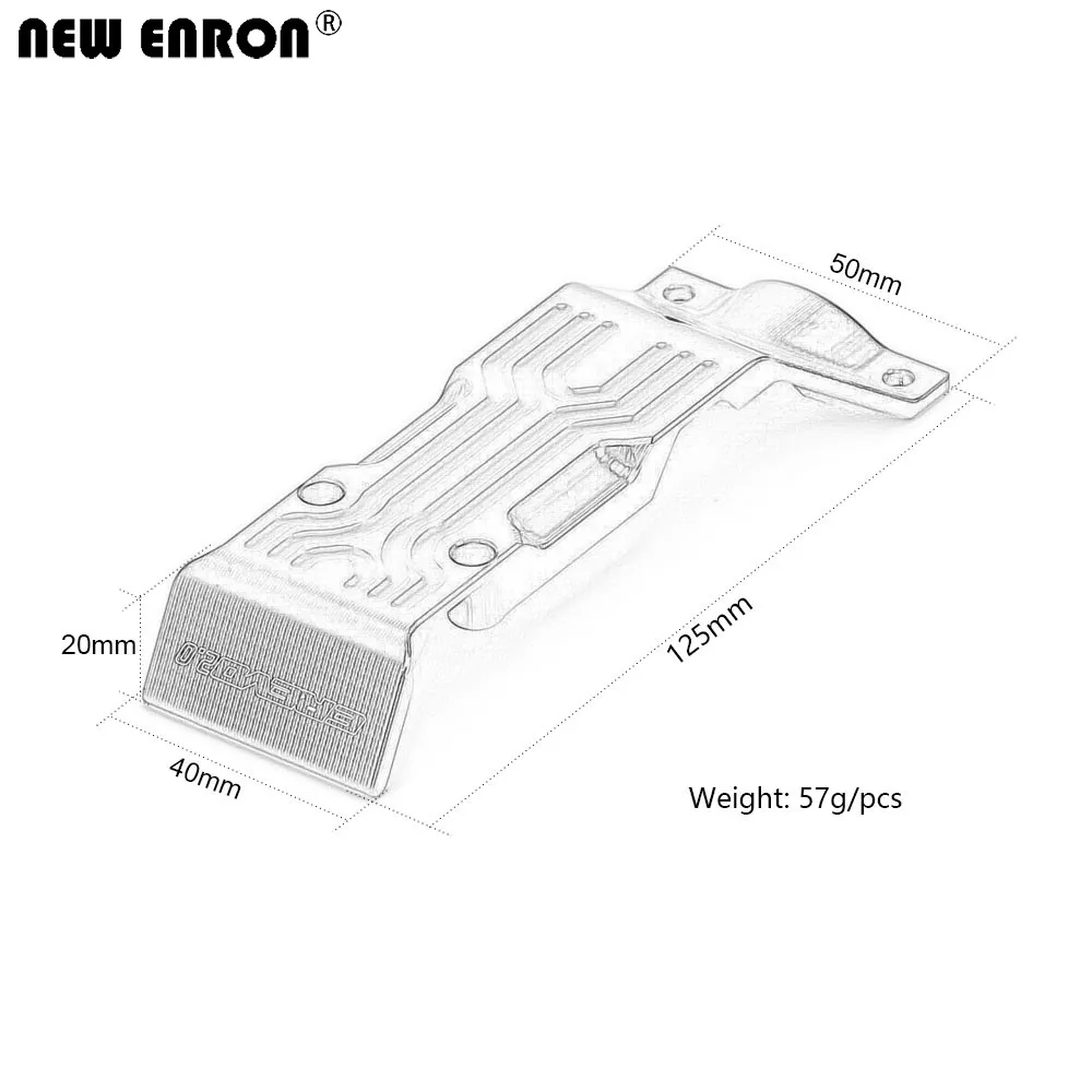 Новинка алюминиевая передняя и задняя противоскользящая пластина ENRON 1 комплект
