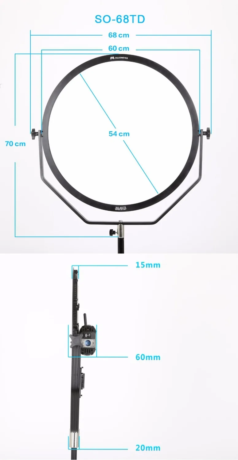 Falcon Eyes SO-48TD * 2pc + SO-68TD 1pc комплект непрерывсветодиодный светодиодной панели с