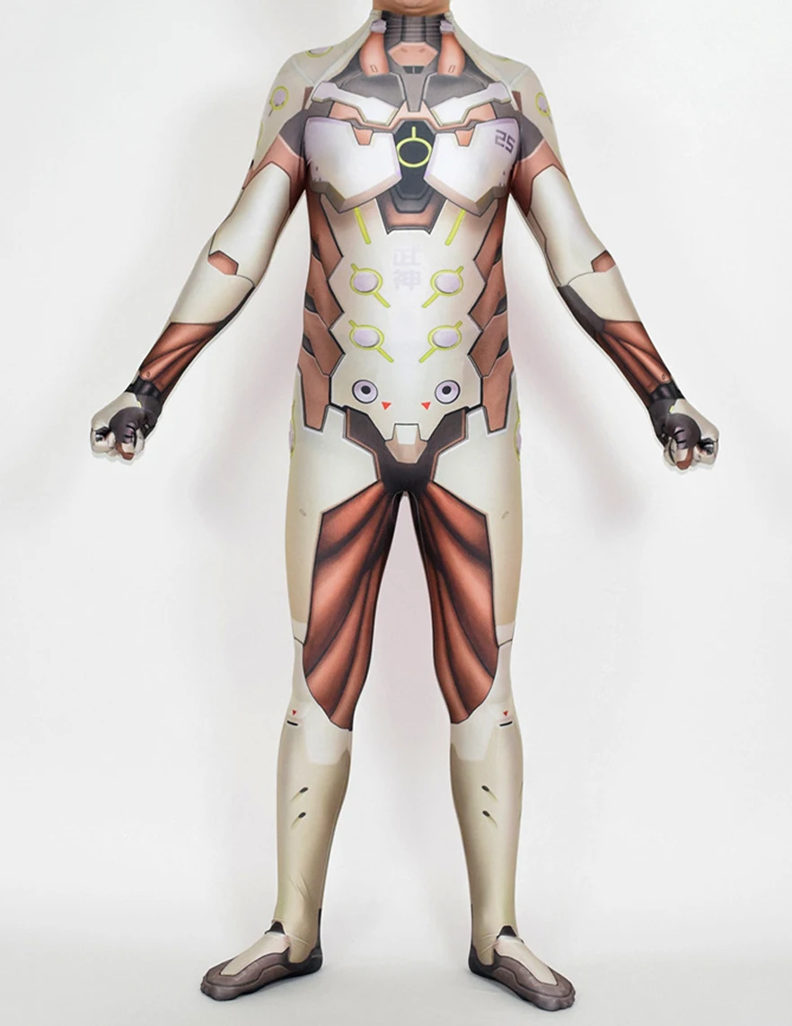 Взрослые Дети D.va Косплей Костюм Genji кожа зентай костюм боди мужские Мальчики