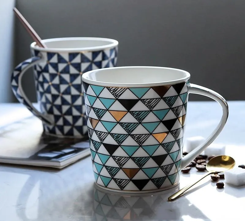 Керамическая Свадебная кружка для пары роскошная керамическая кофейная в