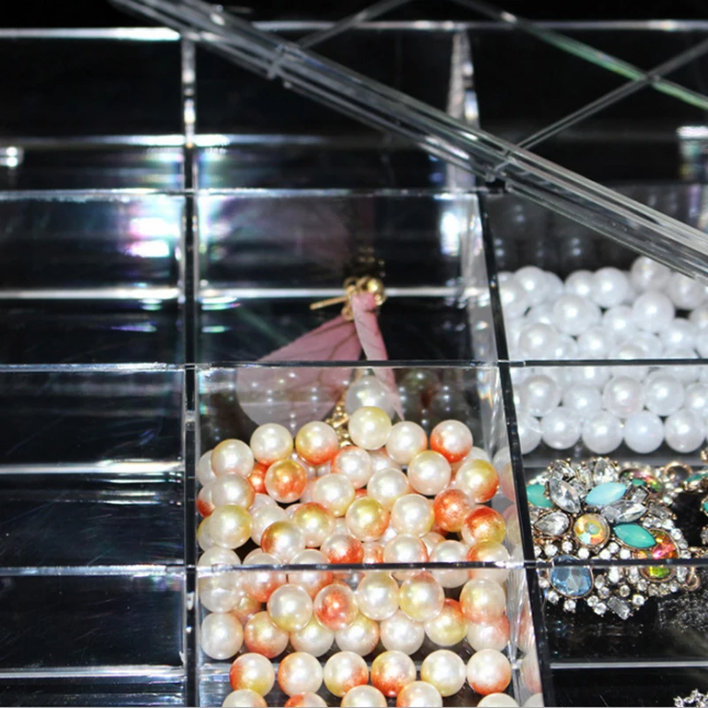 Высококачественный акриловый прозрачный контейнер для хранения пластиковая