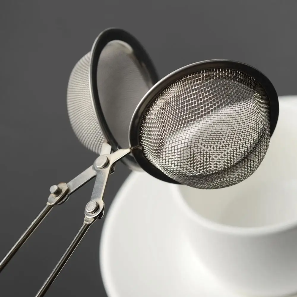 Сетчатый фильтр для чая из нержавеющей стали с ручкой распыления специй|Чайные