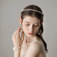 o364 1 lots of freshwater pearl beaded fashion hairbands headbands wedding headpiece bridal hair accessories for wedding