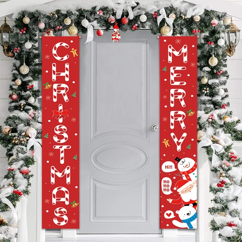 Рождественский знак для крыльца Санта Клаус снеговик рождественские Висячие