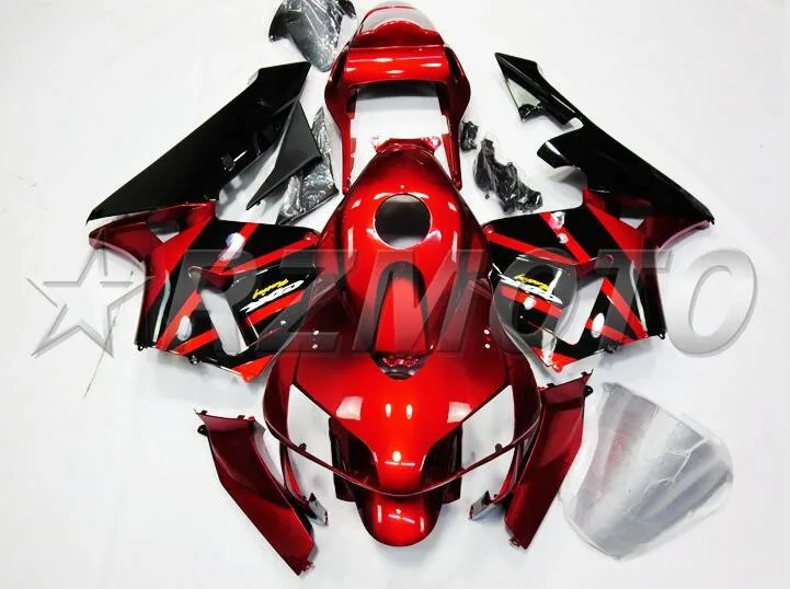 

New ABS Motorcycle Whole Fairings Kit for HONDA CBR600RR F5 2003 2004 03 04 CBR600 600RR Bodywork set Custom Free red black nice