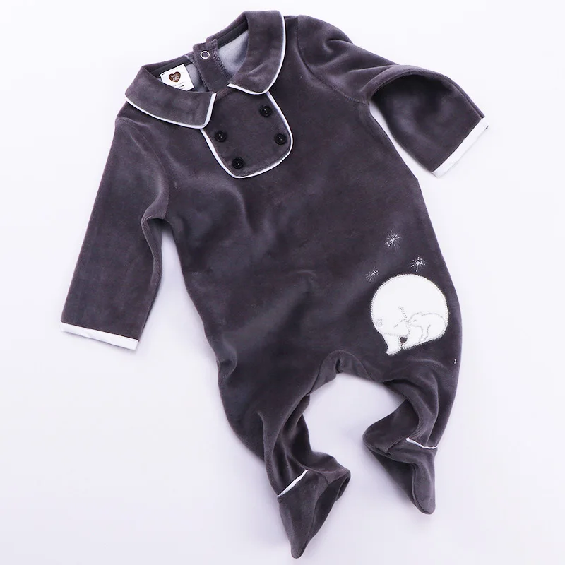 Baby newborn romper pyjamas kids clothes long sleeves children clothing animal emb baby overalls boy girl clothes footies romper