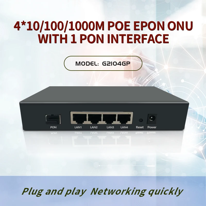 4 портовый гигабитный Epon poe onu для IP Carmer GEPON ONU с 4G POE EPON OLT|Оптоволоконное