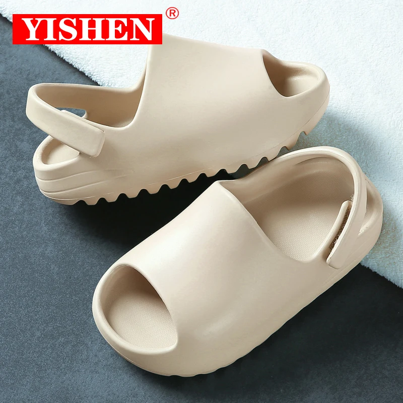 

Детские сандалии YISHEN из ЭВА, без шнуровки, летняя пляжная обувь для мальчиков и девочек, легкая обувь для воды
