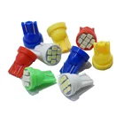 500 шт. T10 8 SMD 1206 8 светодиодов 194 168 192 W5W 3020 автомобильные клиновидные лампы белого и синего цвета для салона автомобиля Приборная лампа для чтения 12 В 24 В