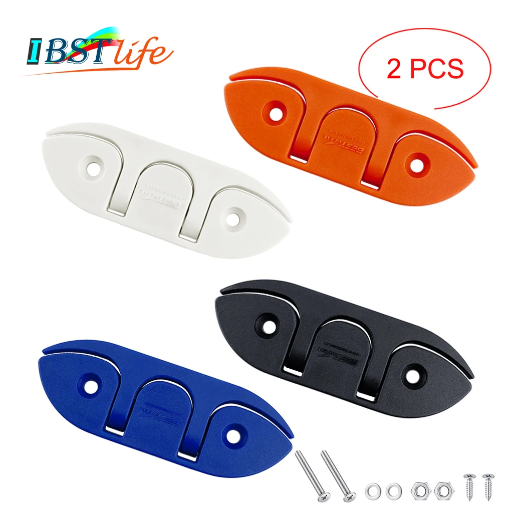

2PCS 120mm Nylon Sailboats Flip Up Folding Pull Up Cleat Dock Deck Boat marine Kayak hardware Line Rope mooring Cleat Accessory