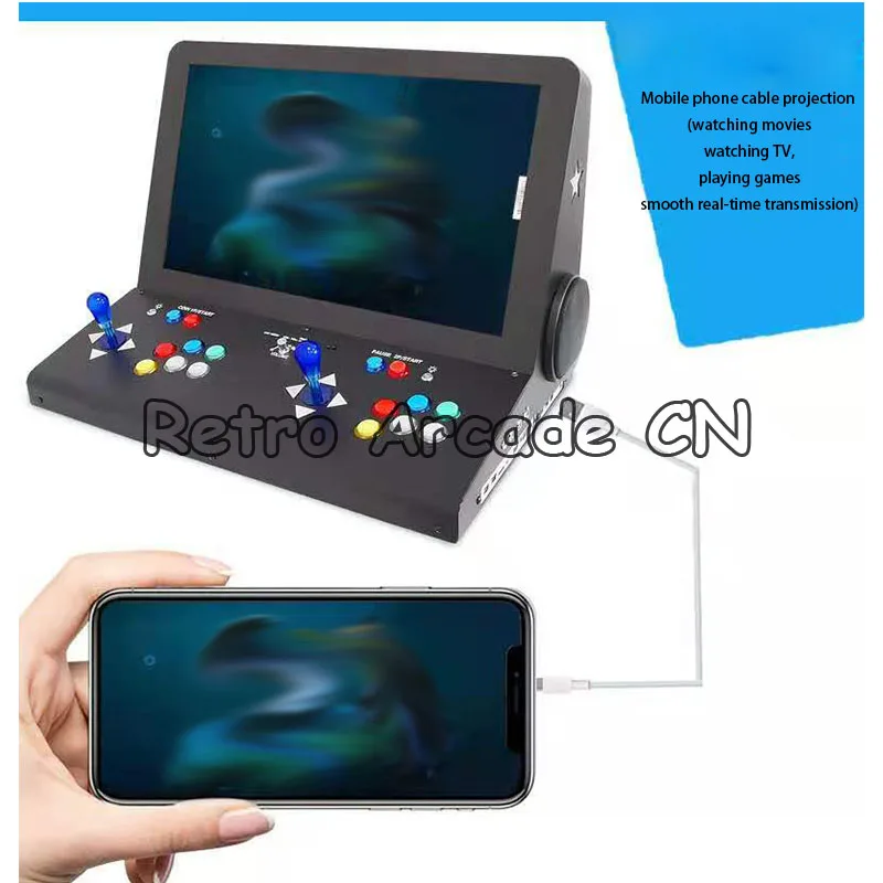 

Pandora Forrest3D card slot players can add games 4-inch car audio speaker all metal matte black chassis 24-inch wide LCD screen