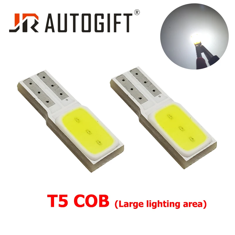10 шт. T5 W3W 74 286 W1.2W супер яркий COB Светодиодный индикатор приборной панели с