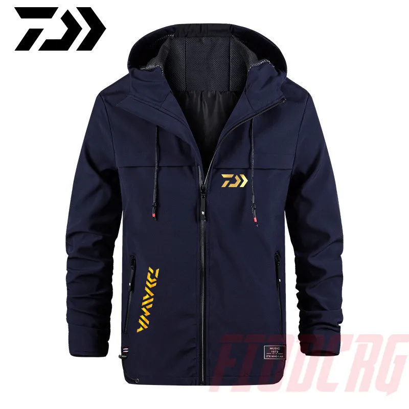 Осенняя рыболовная куртка Daiwa 2020 с капюшоном быстросохнущая против комаров