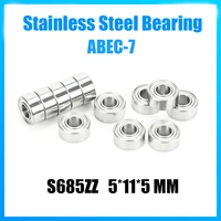 s685zz bearing 5115 mm 5pcs abec 7 440c roller stainless steel s685z s685 z zz ball bearings
