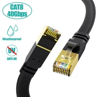 2021 new cat8 ethernet cable 40gbps high network cable ethernet utp cat 8 rj 45 network cable patch cord for laptop router