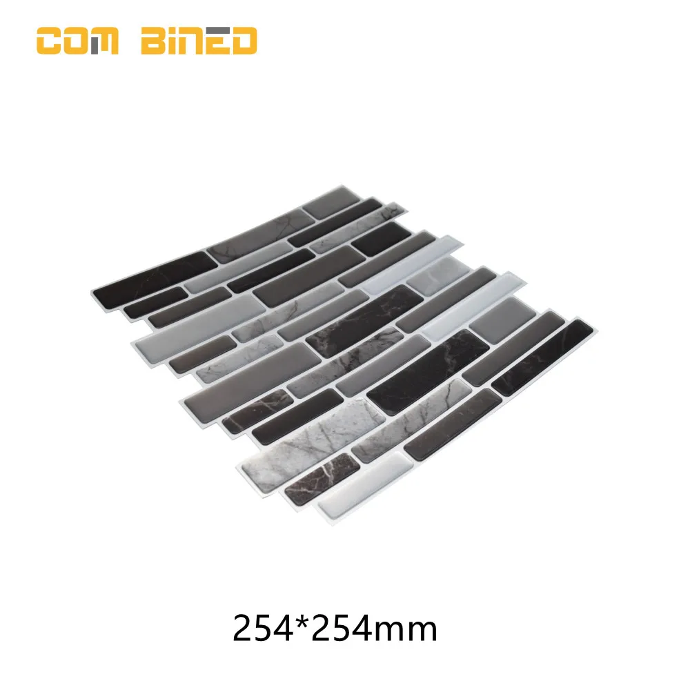 

Com Bined 5pcs Kitchen Tiles Easy Diy Remove Wall Decor 10"*10" Home Decor Wall Tile Sticker for Living Room Decoration
