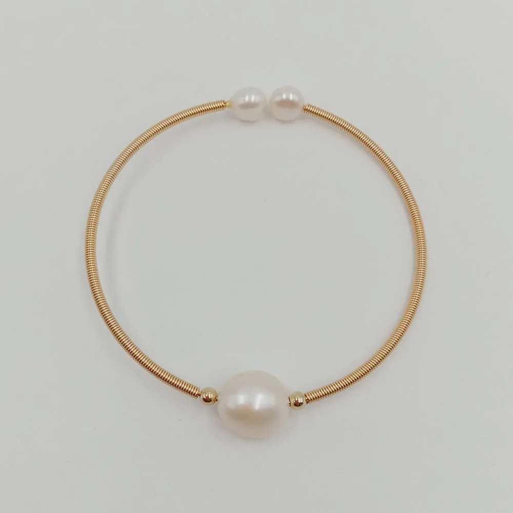 Браслет из пресноводного жемчуга в стиле барокко браслет 100% натурального с