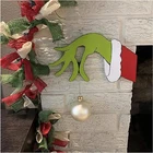 Рождественский вор, вырезанный вручную Рождественский вор, Грин, ручная подвеска, оранжевые наклейки на стену, домашняя вечерние, Рождественское украшение