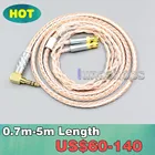 3,5 мм 2,5 мм 4,4 мм сбалансированный 16 Core OCC Серебристые наушники кабель для HiFiMan HE400 HE5 HE6 HE300 HE560 HE4 HE500 HE6 LN006403