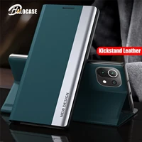 Flip Leather Magnetic Kickstand Cover For Xiaomi 10T Pro Lite Redmi Note Poco NFC Phone Case Coque Fundas
