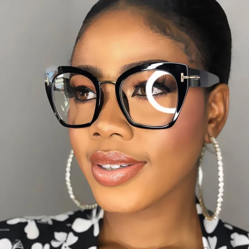 Женские винтажные очки большого размера с защитой от сисветильник | Аксессуары