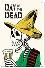 День мертвых в Мексике, Хосе Гуадалупе, Posada С. 1900, металлический жестяной знак